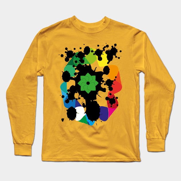 colorful art design Long Sleeve T-Shirt by tee hpo